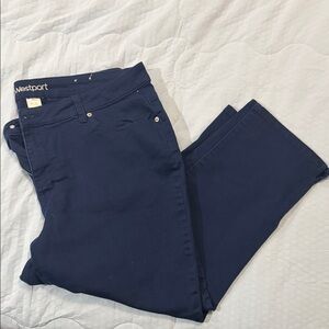 Westport signature fit-Navy Capri's
